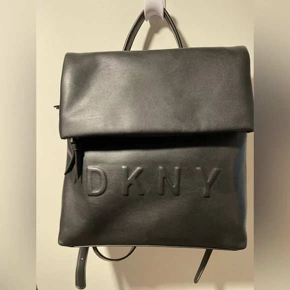DKNY Black Foldover Backpack DKNY Tilly Foldover Backpack in Black | Lyst main image 3
